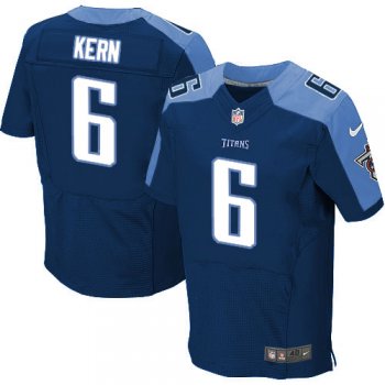 Nike Titans #6 Brett Kern Navy Blue Alternate Men's Stitched NFL Elite Jersey