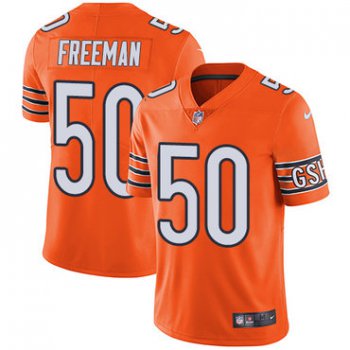 Nike Chicago Bears #50 Jerrell Freeman Orange Men's Stitched NFL Limited Rush Jersey
