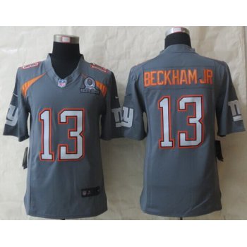 Nike Team Irvin #13 Odell Beckham Jr 2015 Pro Bowl Gray Elite Jersey