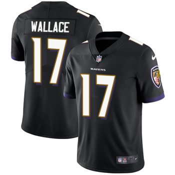 Nike Baltimore Ravens #17 Mike Wallace Black Alternate Men's Stitched NFL Vapor Untouchable Limited Jersey