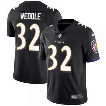 Nike Baltimore Ravens #32 Eric Weddle Black Alternate Men's Stitched NFL Vapor Untouchable Limited Jersey