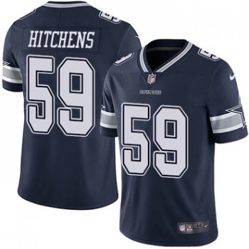 Nike Dallas Cowboys #59 Anthony Hitchens Navy Blue Team Color Men's Stitched NFL Vapor Untouchable Limited Jersey