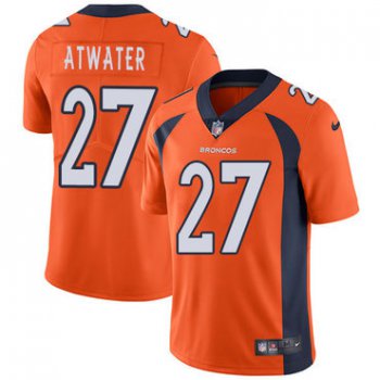 Nike Denver Broncos #27 Steve Atwater Orange Team Color Men's Stitched NFL Vapor Untouchable Limited Jersey