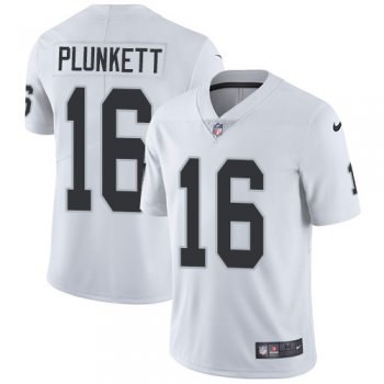 Nike Oakland Raiders #16 Jim Plunkett White Men's Stitched NFL Vapor Untouchable Limited Jersey