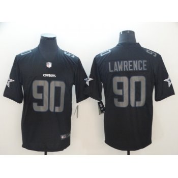 Nike Cowboys 90 DeMarcus Lawrence Black Impact Rush Limited Jersey