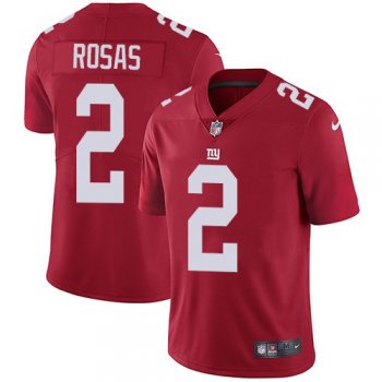 Nike Giants #2 Aldrick Rosas Red Alternate Men's Stitched NFL Vapor Untouchable Limited Jersey