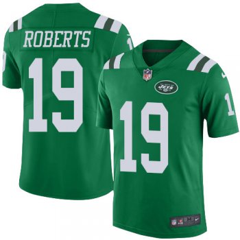 Nike Jets #19 Andre Roberts Green Men's Stitched NFL Limited Rush Jersey