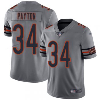Bears #34 Walter Payton Silver Men's Stitched Football Limited Inverted Legend Jersey