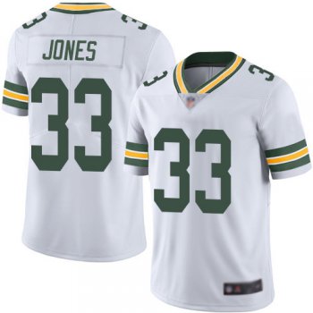 Men's Green Bay Packers #33 Aaron Jones White Vapor Untouchable Limited Jersey
