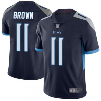 Titans #11 A.J. Brown Navy Blue Team Color Men's Stitched Football Vapor Untouchable Limited Jersey