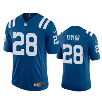 Men's Indianapolis Colts #28 Jonathan Taylor Royal Blue 2020 Vapor Untouchable Stitched NFL Nike Limited Jersey