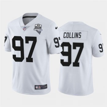 Nike Las Vegas Raiders 97 Maliek Collins White 2020 Inaugural Season Vapor Untouchable Limited Jersey