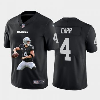 Men's Las Vegas Raiders #4 Derek Carr Black Player Portrait Edition 2020 Vapor Untouchable Stitched NFL Nike Limited Jersey