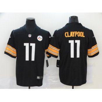 Men's Pittsburgh Steelers #11 Chase Claypool Black 2020 Vapor Untouchable Stitched NFL Nike Limited Jersey