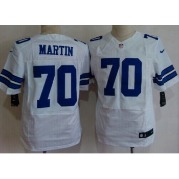 Nike Dallas Cowboys #70 Zack Martin White Elite Jersey