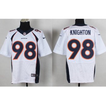 Nike Denver Broncos #98 Terrance Knighton 2013 White Elite Jersey