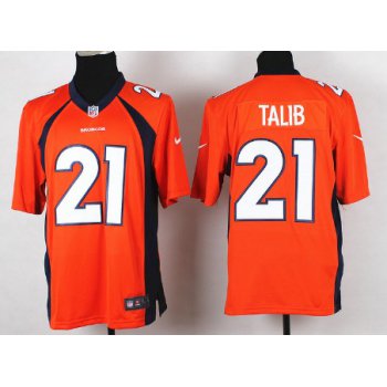 Nike Denver Broncos #21 Aqib Talib 2013 Orange Game Jersey