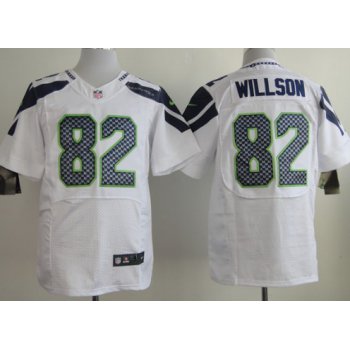 Nike Seattle Seahawks #82 Luke Willson White Elite Jersey