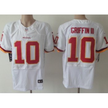 Nike Washington Redskins #10 Robert Griffin III 2013 White Elite Jersey