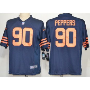 Nike Chicago Bears #90 Julius Peppers Blue With Orange Game Jersey