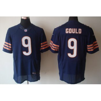 Nike Chicago Bears #9 Robbie Gould Blue Elite Jersey