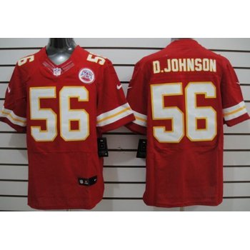Nike Kansas City Chiefs #56 Derrick Johnson Red Elite Jersey