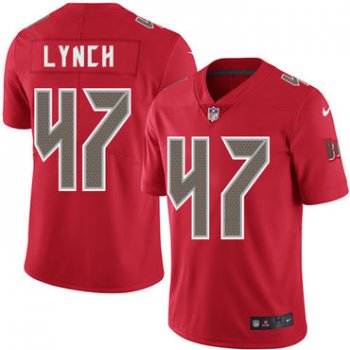 Nike Buccaneers #47 John Lynch Red Men's Stitched NFL Limited Rush Jersey