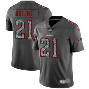 Nike New England Patriots #21 Malcolm Butler Gray Static Men's NFL Vapor Untouchable Game Jersey