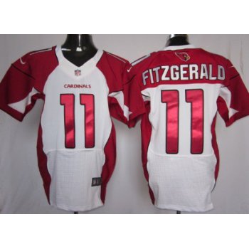 Nike Arizona Cardinals #11 Larry Fitzgerald White Elite Jersey