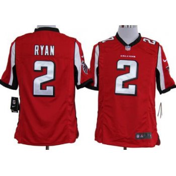Nike Atlanta Falcons #2 Matt Ryan Red Game Jersey