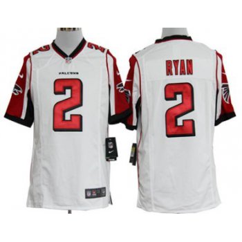 Nike Atlanta Falcons #2 Matt Ryan White Game Jersey