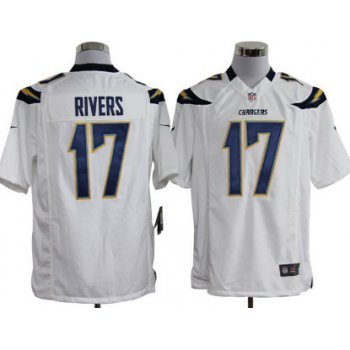 Nike San Diego Chargers #17 Philip Rivers White Game Jersey