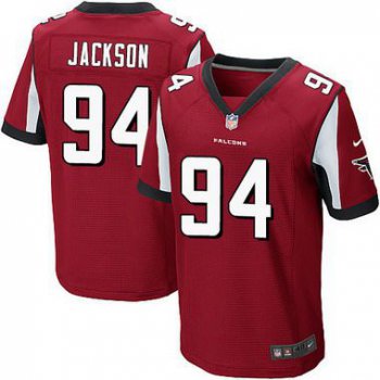 Men's Atlanta Falcons #94 Tyson Jackson Red Team Color NFL Nike Elite Jersey