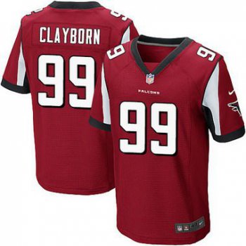 Men's Atlanta Falcons #99 Adrian Clayborn Red Team Color NFL Nike Elite Jersey