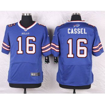 Men's Buffalo Bills #16 Matt Cassel Royal Blue Team Color NFL Nike Elite Jersey