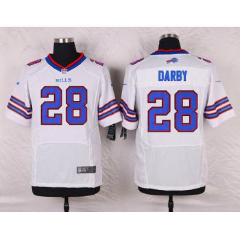 Men's Buffalo Bills #28 Ronald Darby White Road NFL Nike Elite Jersey