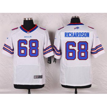 Men's Buffalo Bills #68 Cyril Richardson White Road NFL Nike Elite Jersey