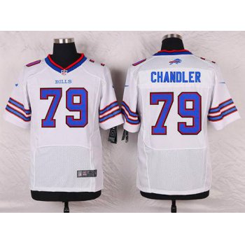 Men's Buffalo Bills #79 Tyson Chandler White Road NFL Nike Elite Jersey
