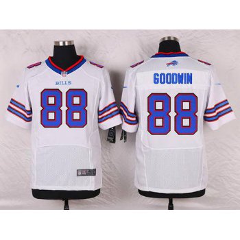 Men's Buffalo Bills #88 Marquise Goodwin White Road NFL Nike Elite Jersey