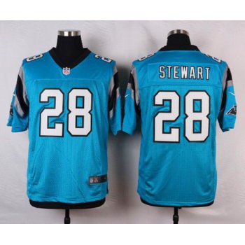 Men's Carolina Panthers #28 Jonathan Stewart Light Blue Alternate NFL Nike Elite Jersey