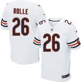 Men's Chicago Bears #26 Antrel Rolle White Road NFL Nike Elite Jersey