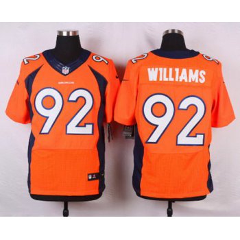 Men's Denver Broncos #92 Sylvester Williams Orange Team Color NFL Nike Elite Jersey