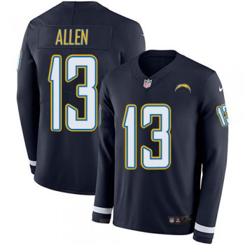 Nike Chargers 13 Keenan Allen Navy Blue Team Color Men's Stitched NFL Limited Therma Long Sleeve Jersey