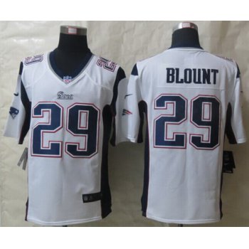 Nike New England Patriots #29 LeGarrette Blount White Game Jersey