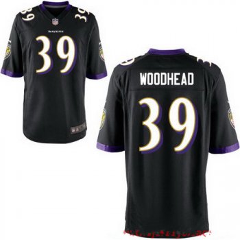Men's Baltimore Ravens #39 Danny Woodhead Black Alternate Stitched NFL Nike Elite Jersey