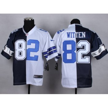 Nike Dallas Cowboys #82 Jason Witten Blue/White Two Tone Elite Jersey