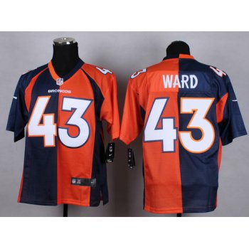 Nike Denver Broncos #43 T.J. Ward Blue/Orange Two Tone Elite Jersey