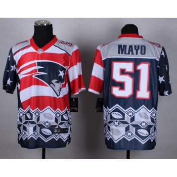 Nike New England Patriots #51 Jerod Mayo 2015 Noble Fashion Elite Jersey