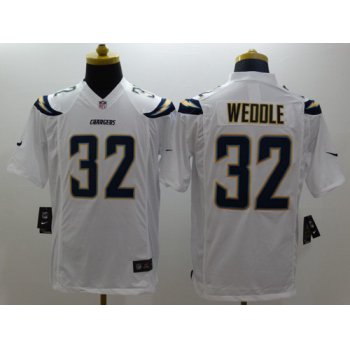 Nike San Diego Chargers #32 Eric Weddle 2013 White Limited Jersey