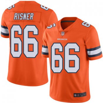 Broncos #66 Dalton Risner Orange Men's Stitched Football Limited Rush Jersey